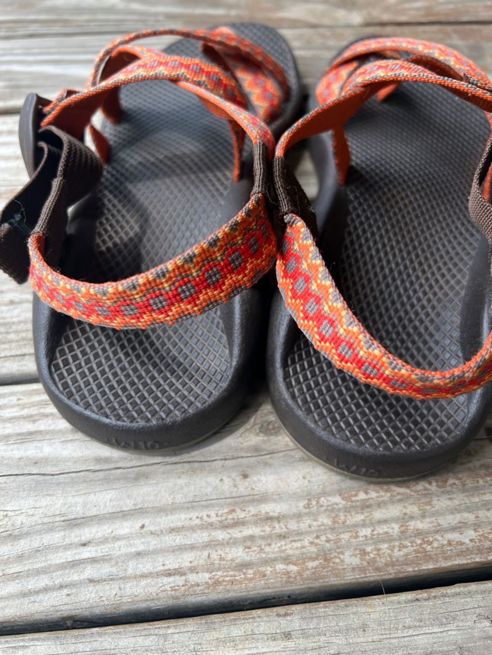 CHACO Classic Hiking Sandals Aztec Orange Women's Size 10 sandals - Picture 5 of 7